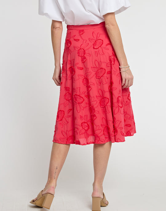 Gloria Floral Applique Skirt