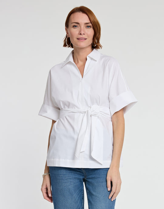 Mackenzie Elbow Sleeve Cotton Top