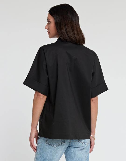 Mackenzie Elbow Sleeve Cotton Top