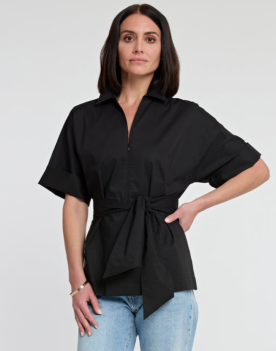 Mackenzie Elbow Sleeve Cotton Top