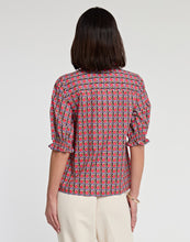 Load image into Gallery viewer, Monique Elbow Sleeve Lattice Print Top