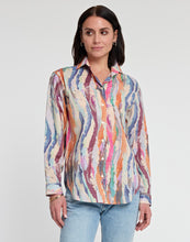 Load image into Gallery viewer, Halsey Long Sleeve Brushstroke Print Shirt