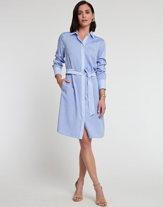 Kathleen Long Sleeve Tencel Dress