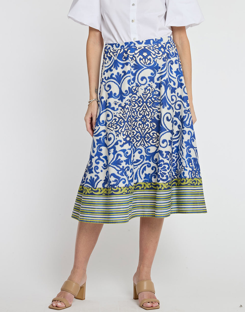 Gloria Ceramic Tile Print Skirt