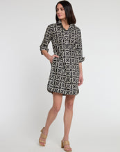 Load image into Gallery viewer, Aileen 3/4 Sleeve Status Chain Print Dress