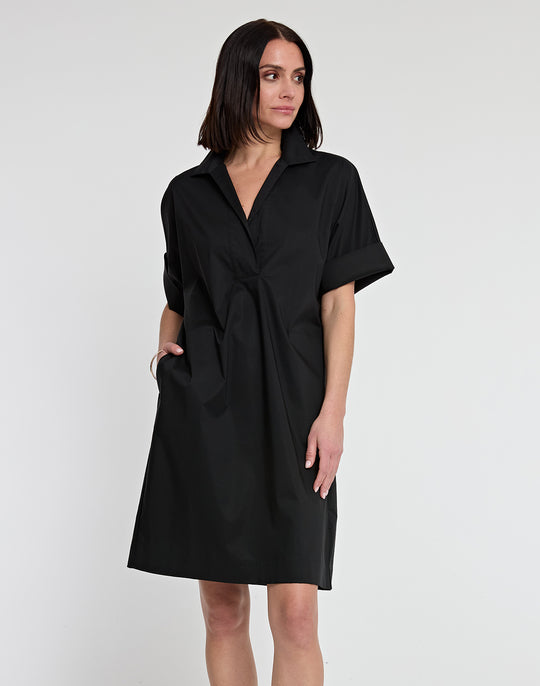 Cindy Elbow Sleeve Cotton Dress