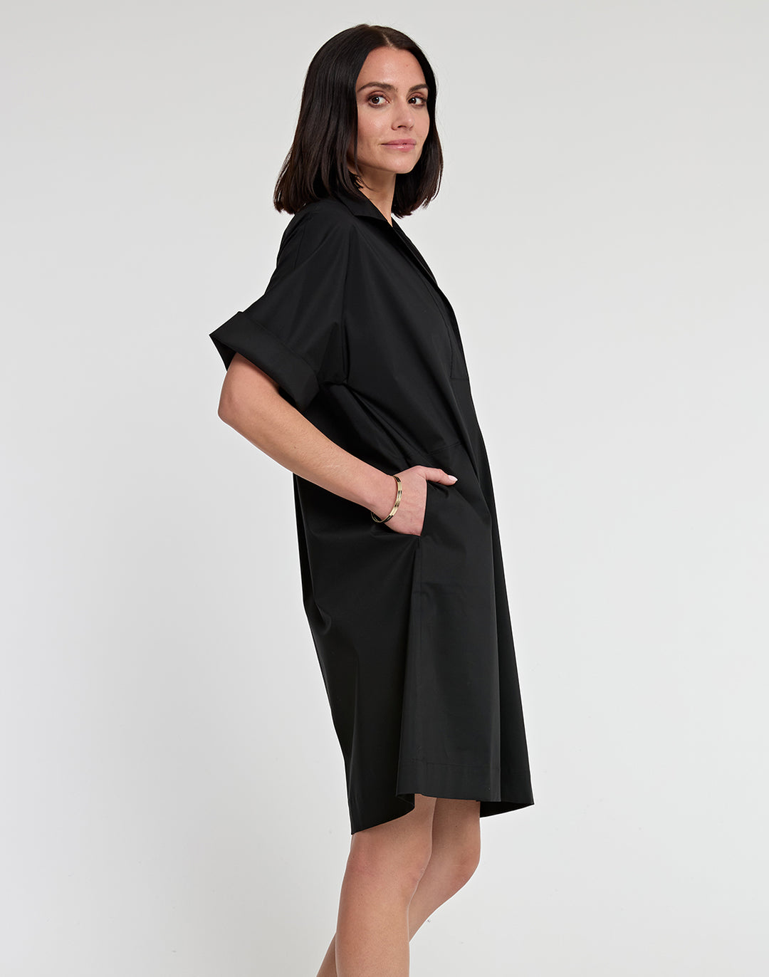 Cindy Elbow Sleeve Cotton Dress