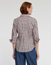 Load image into Gallery viewer, Diane 3/4 Sleeve Lattice Print Shirt