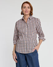 Load image into Gallery viewer, Diane 3/4 Sleeve Lattice Print Shirt