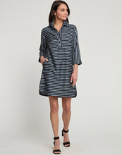 Load image into Gallery viewer, Aileen 3/4 Sleeve Stripe/Gingham Combo Dress