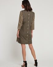 Load image into Gallery viewer, Aileen 3/4 Sleeve Stripe/Gingham Combo Dress