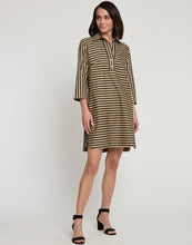 Load image into Gallery viewer, Aileen 3/4 Sleeve Stripe/Gingham Combo Dress