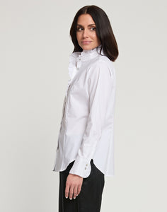 Athena Long Sleeve Ruffle Neck Shirt