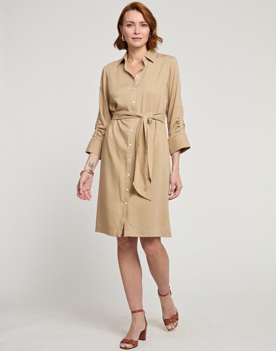 Kimberly 3/4 Sleeve Tencel Dress