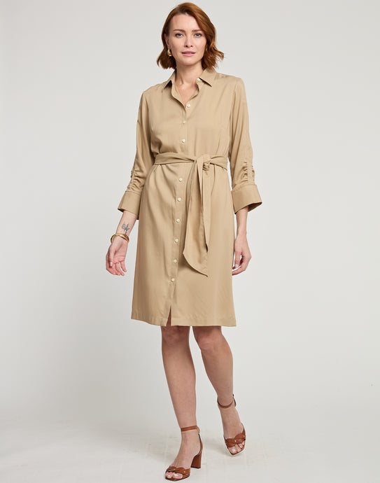 Kimberly 3/4 Sleeve Tencel Dress