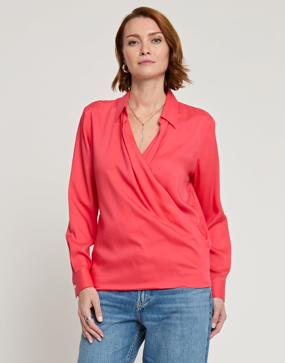 Jenni Long Sleeve Tencel Top