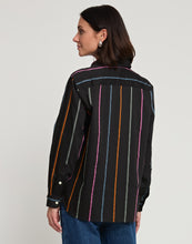 Load image into Gallery viewer, Halsey Long Sleeve Multicolor Satin Stripe Top