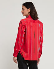 Load image into Gallery viewer, Halsey Long Sleeve Multicolor Satin Stripe Top