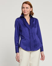 Load image into Gallery viewer, Maya Long Sleeve Cotton Satin Shirt