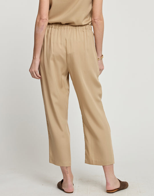 Tencel, Ankle, Pant, Tan, Neutral