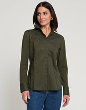 Load image into Gallery viewer, Rebecca Long Sleeve Woven/Knit Shirt