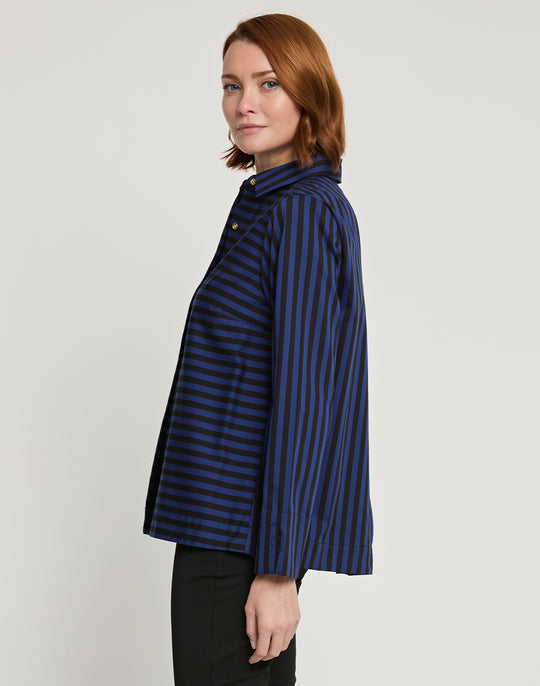 Xena Long Sleeve Stripe/Gingham Combo Shirt