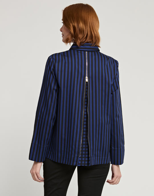 Xena Long Sleeve Stripe/Gingham Combo Shirt