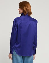 Load image into Gallery viewer, Halsey Long Sleeve Cotton Satin Shirt