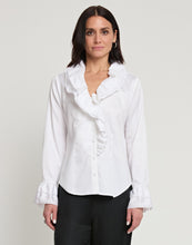 Load image into Gallery viewer, Amara Long Sleeve Cotton Satin Shirt