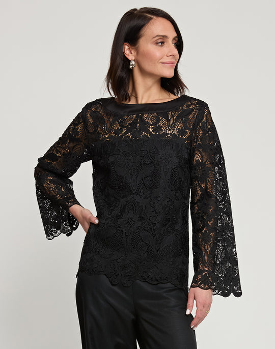 Blakely Long Sleeve Lace Top