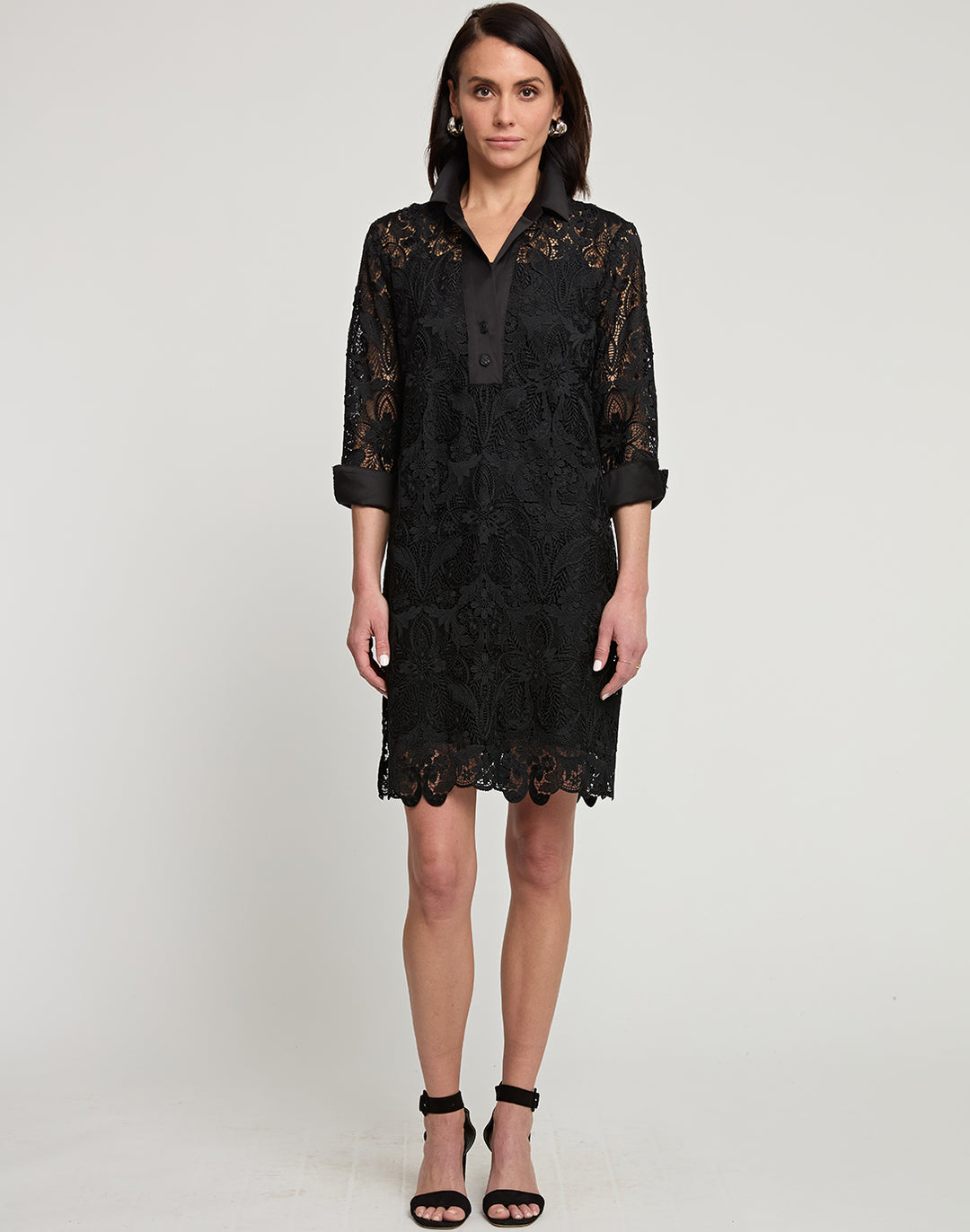 Aileen 3/4 Sleeve Lace Dress