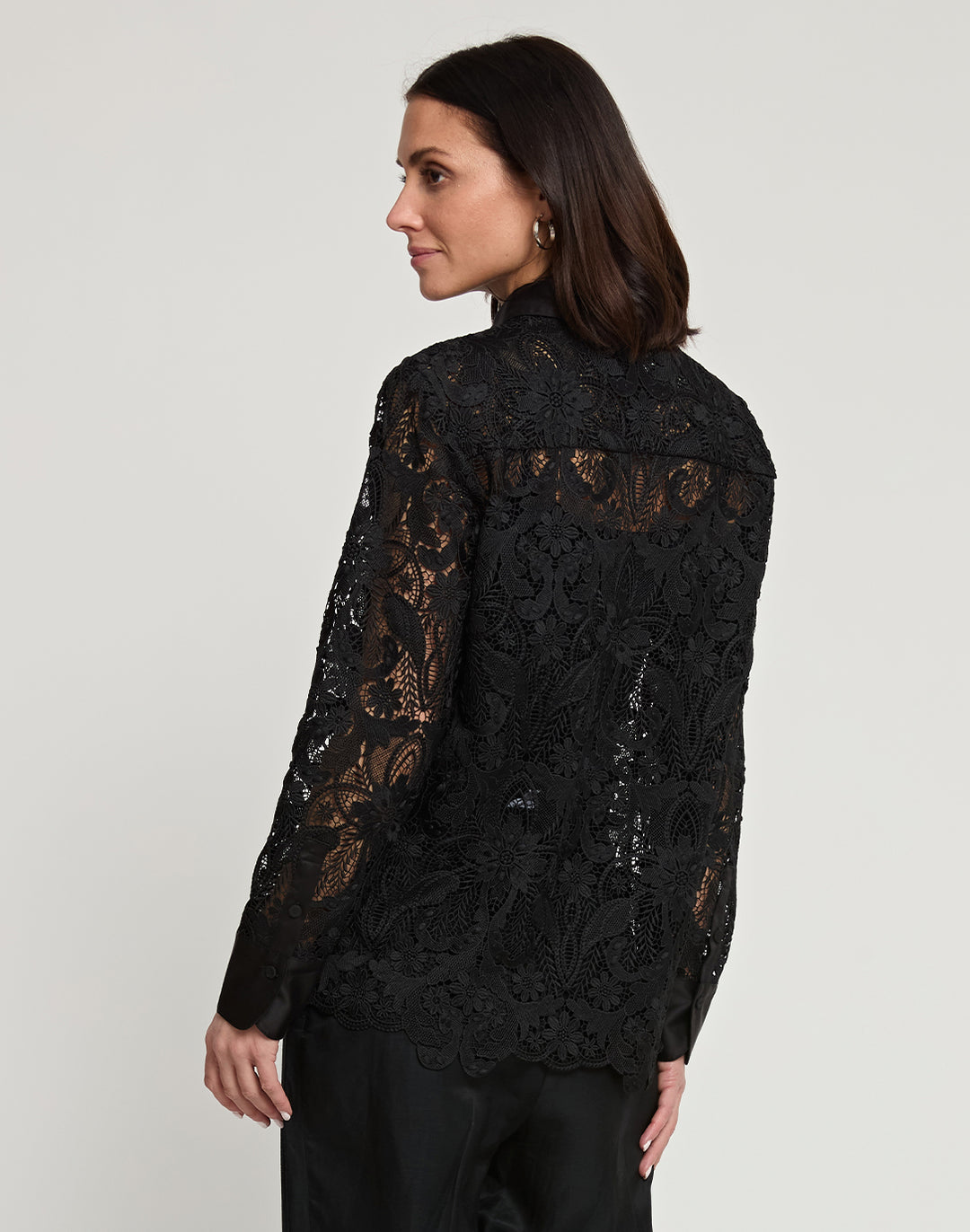 Margot Long Sleeve Lace Shirt