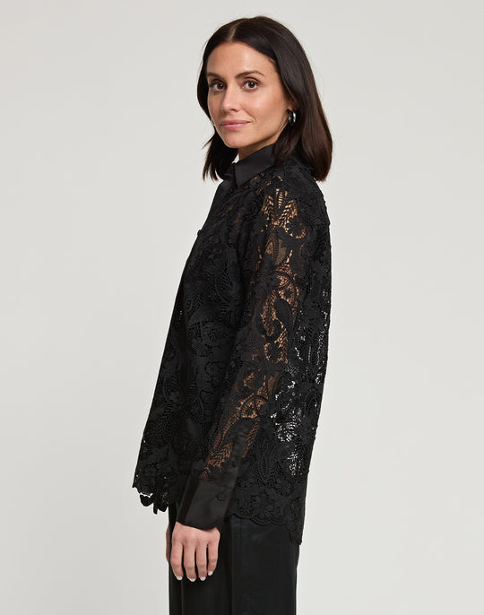 Margot Long Sleeve Lace Shirt