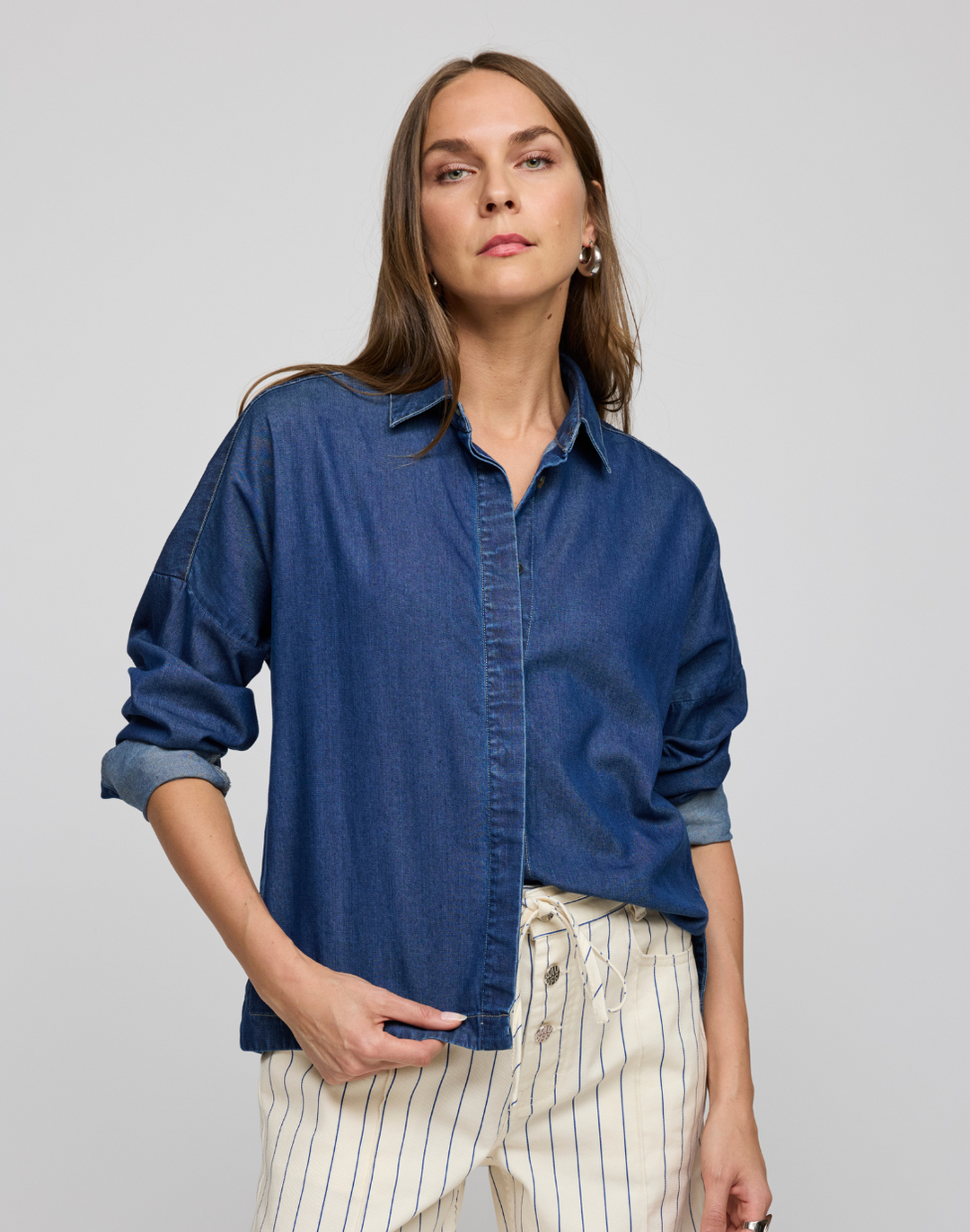 Sophie Long Sleeve Denim Shirt