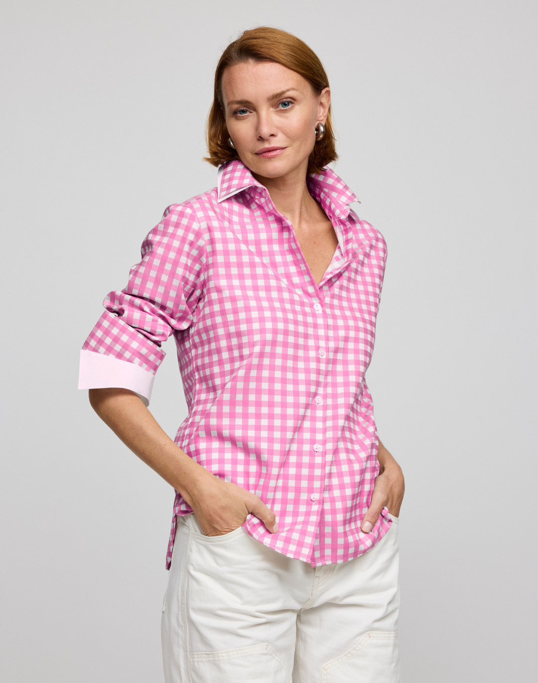 Margot Long Sleeve Gingham Shirt