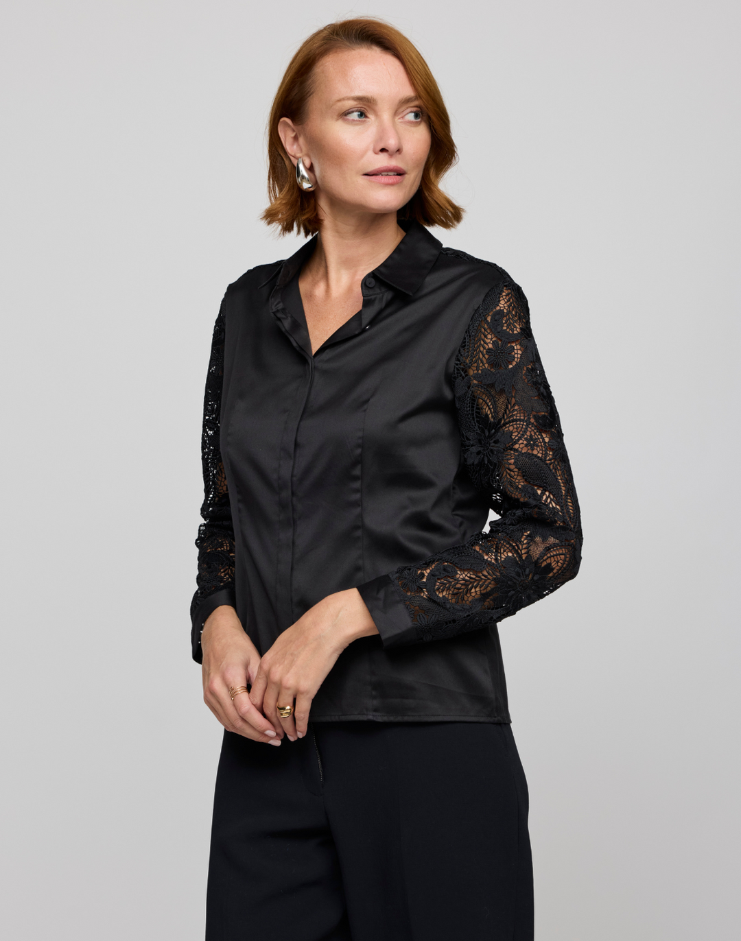 Sienna Long Sleeve Lace Shirt