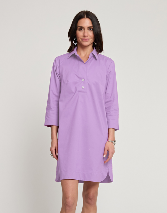 Aileen 3/4 Sleeve Button Back Dress