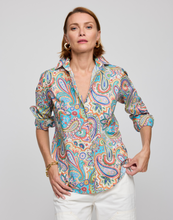 Load image into Gallery viewer, Margot Long Sleeve Multi Color Paisley Print Shirt