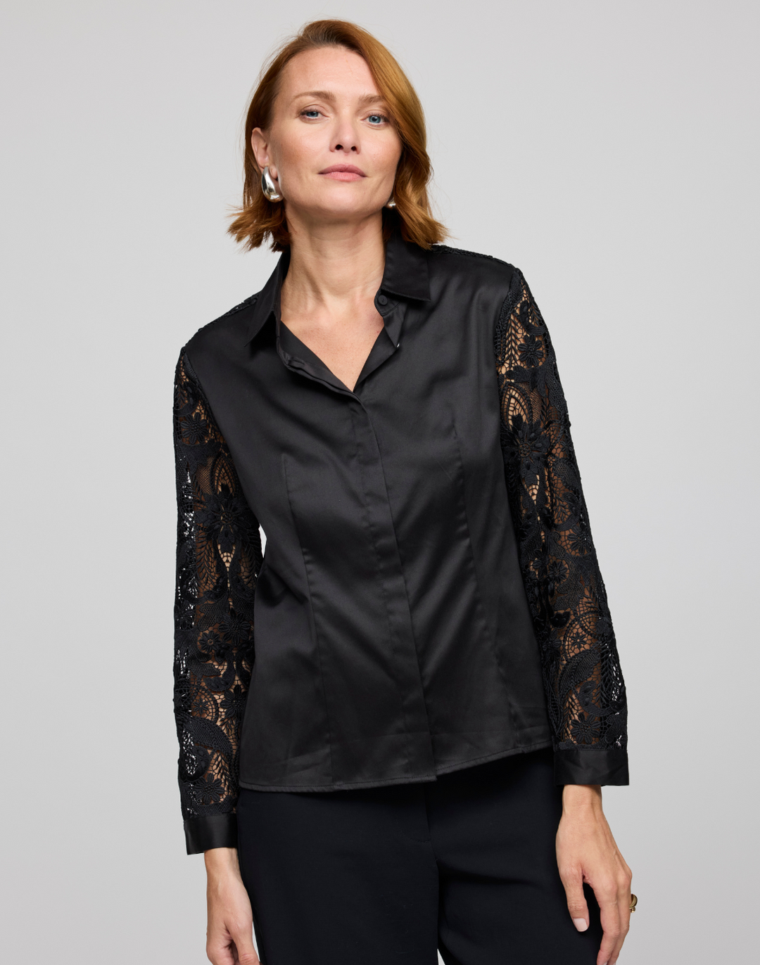 Sienna Long Sleeve Lace Shirt