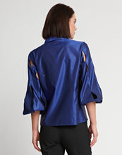 Load image into Gallery viewer, Daniela Long Sleeve Silk Blend Satin Shirt