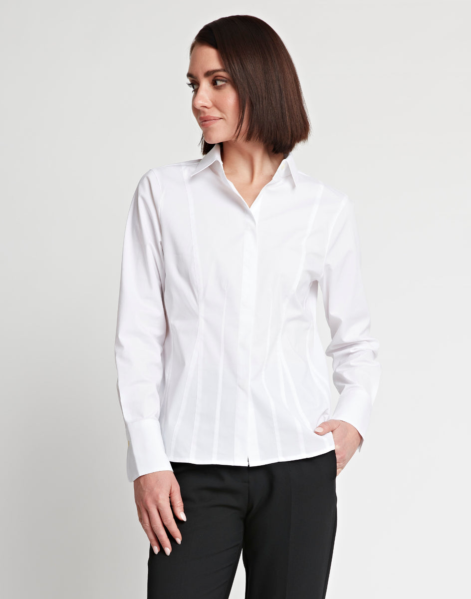 Francis Long Sleeve Cotton Fitted Shirt – Hinson Wu