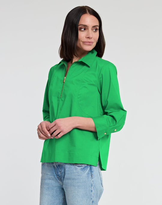 Alexis 3/4 Sleeve Cotton Top