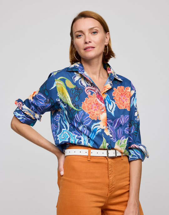 Halsey Long Sleeve Oasis Print Shirt